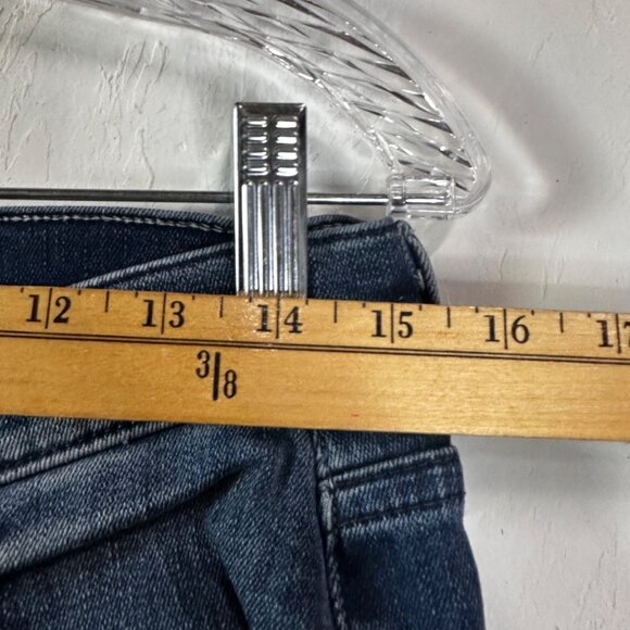 Mother Denim The Dropout Fray Moon Dark Jeans Womens 26 Stretch Comfort - Picture 11 of 13